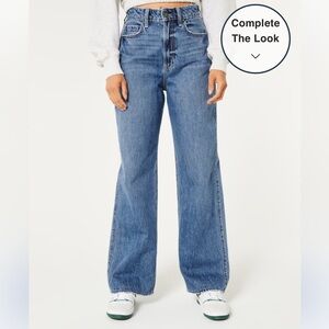 Hollister ultra high rise baggy jeans